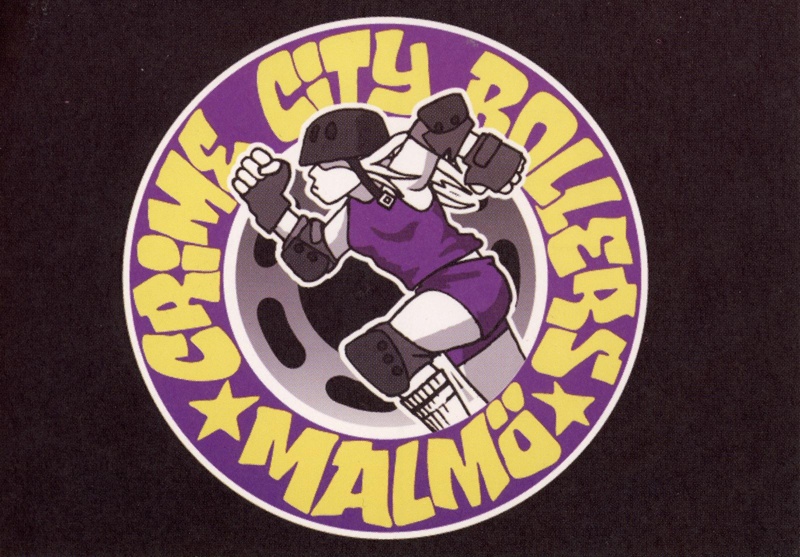 Postcard front: Crime City Rollers; Malmö Roller Derby; 2010s; GWL-2025-118-49-1