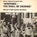 Booklet cover: "APARTHEID - YOU SHALL BE CRUSHED"; African National Congress (SA); 1981; GWL-2021-34