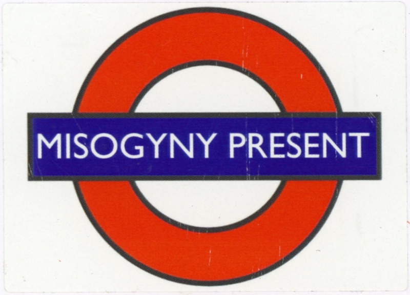 Sticker: Misogyny Present; c.2023; GWL-2023-110-9