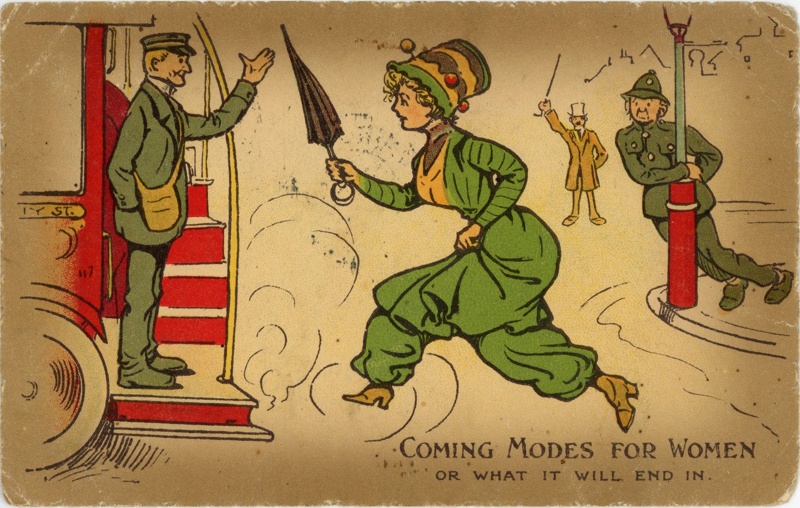 Postcard: Coming Modes for Women; Valentine and Son; c.1914-18; GWL-2022-26-3