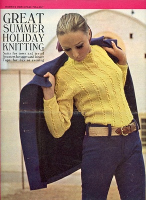 Knitting patterns: Great Summer Holiday Knitting pull-out supplement; Woman's Own; GWL-2015-34-109