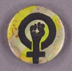 Badge: Feminist power symbol; GWL-2015-111-11