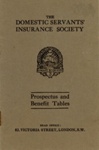 Booklet: Prospectus and Benefit Tables; The Domestic Servants' Insurance Society; c.1912; GWL-2022-69-4