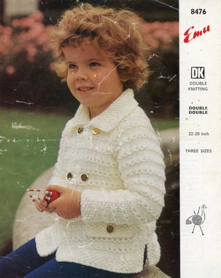 Knitting pattern: Boy's Jacket; Emu Wools No. 8476; GWL-2016-159-18