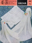 Knitting pattern: Covers and Shawls; Sirdar Sunshine Series No. 254; c.1970s; GWL-2021-4-58