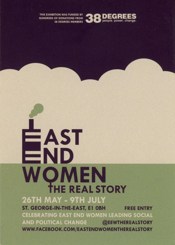 Flyer: East End Women: The Real Story; East End Women's Collective; 2016; GWL-2017-85-3