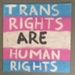 Placard: Trans Rights Are Human Rights; 2023; GWL-2023-57-6