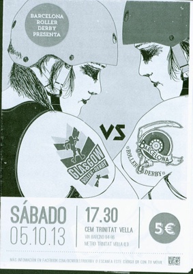 Programme: Barcelona vs GRD; Barcelona Roller Derby; 2013; GWL-2018-60-11