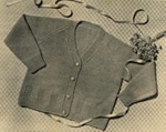 Knitting pattern: Cardigan for Somebody's Treasure; c.1950s-60s; GWL-2015-44-36