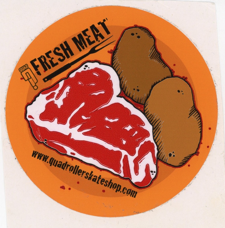 Sticker: Fresh Meat; Sucker Punch Skate Shop; GWL-2019-95-9