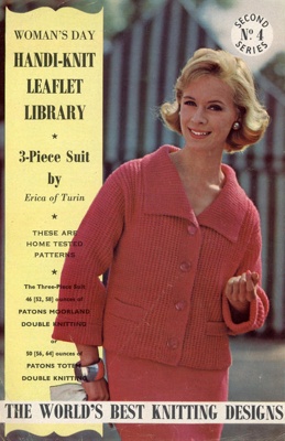 Knitting pattern: 3-Piece Suit; Woman's Day Handi-knit Leaflet Library Series 2 No. 4; GWL-2015-34-113