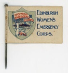 Pin flag: Edinburgh Women's Emergency Corps; 1917; GWL-2016-97-9