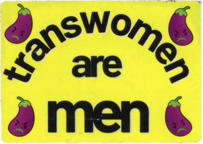 Sticker: Transwomen Are Men; c.2023; GWL-2023-110-7