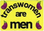 Sticker: Transwomen Are Men; c.2023; GWL-2023-110-7