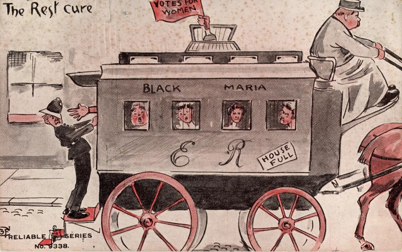 GWL-2026-25-1: Postcard front: The "Rest" Cure; c.1906