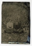 Ferrotype photograph: Unidentified couple; Unknown; c.1870s-1940s; GWL-2022-148-15