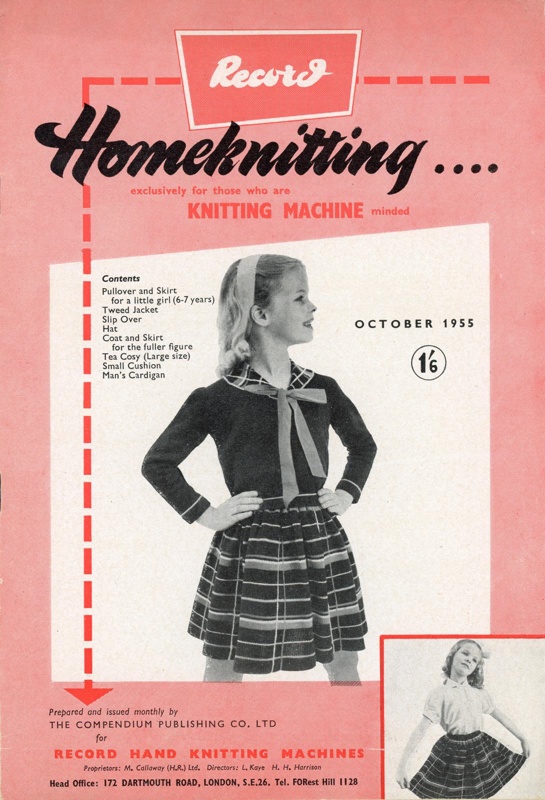 Record Homeknitting; Compendium Publishing Co Ltd; Oct 1955; GWL-2022-130-7