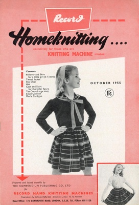 Record Homeknitting; Compendium Publishing Co Ltd; Oct 1955; GWL-2022-130-7