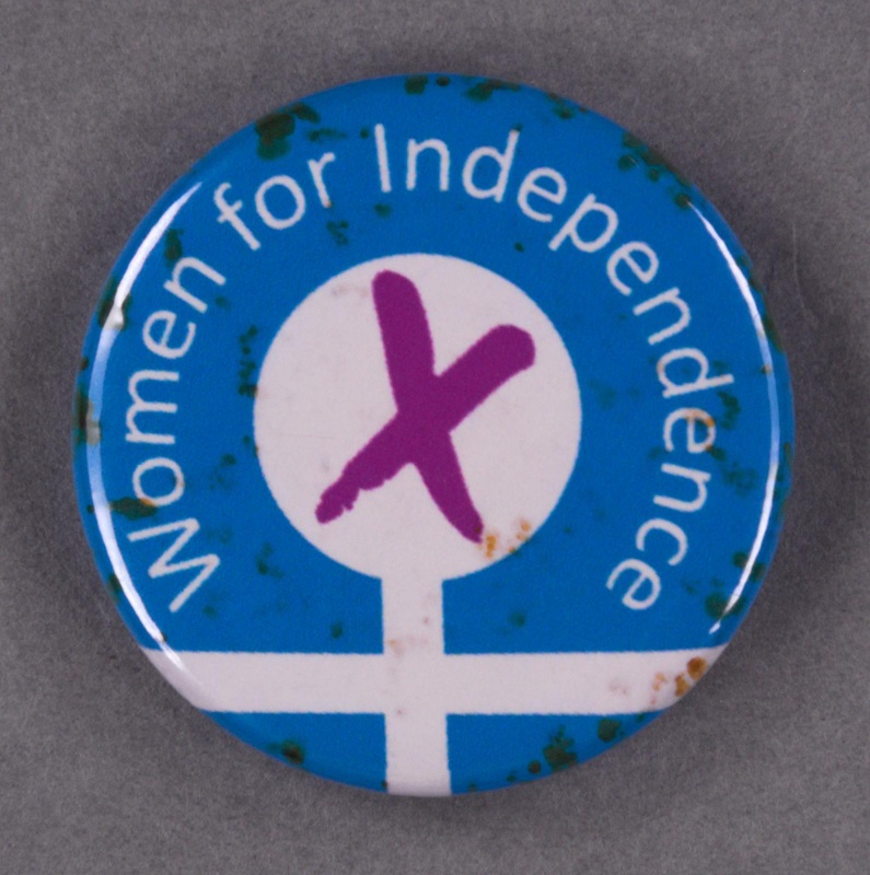 Badge: Women for Independence; 2012-13; GWL-2014-41-8