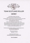 Flyer: Team Scotland; Team Scotland Roller Derby; c.2011; GWL-2020-25-4