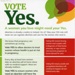 Flyer (front): Vote Yes; Together for Yes; 2018; GWL-2018-28-4
