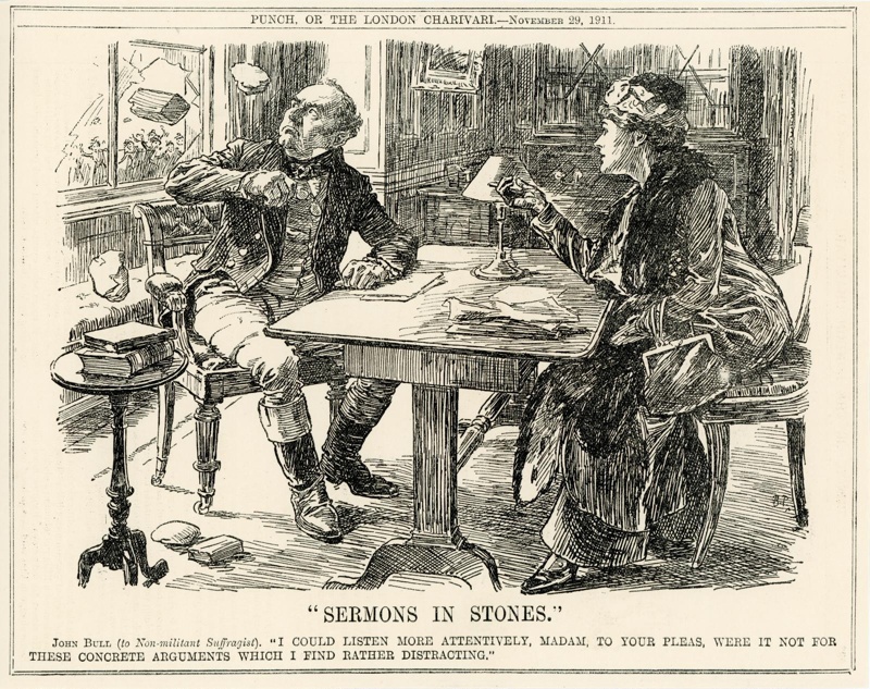 John Bull print: Sermons in Stones; Punch; 1911; GWL-2022-72 | eHive