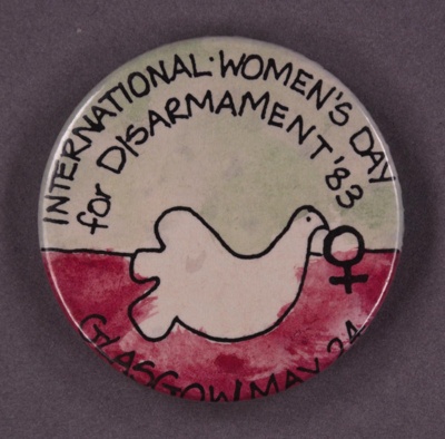 Badge: IWD for Disarmament; 1983; GWL-2013-59-9