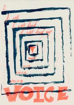 Risograph: I Will Find My Voice; McKenna, Giovanna; Sept 2021; GWL-2023-25-12