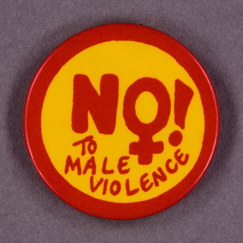 Badge: No! To Male Violence; GWL-2015-111-22