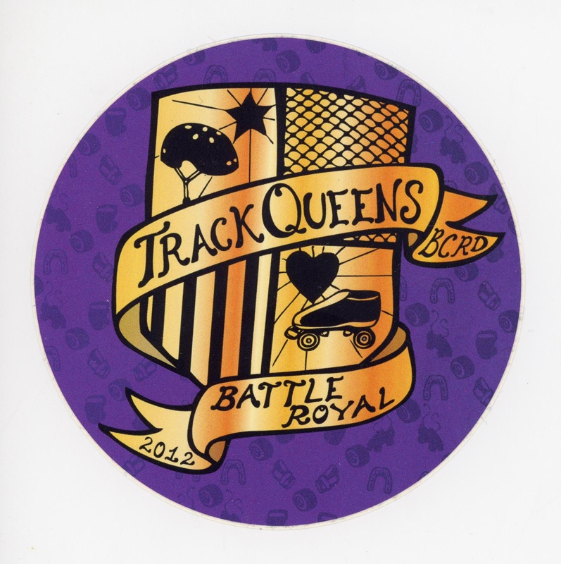 Sticker: Track Queens - Battle Royal; Bear City Roller Derby; 2012; GWL-2020-36-1