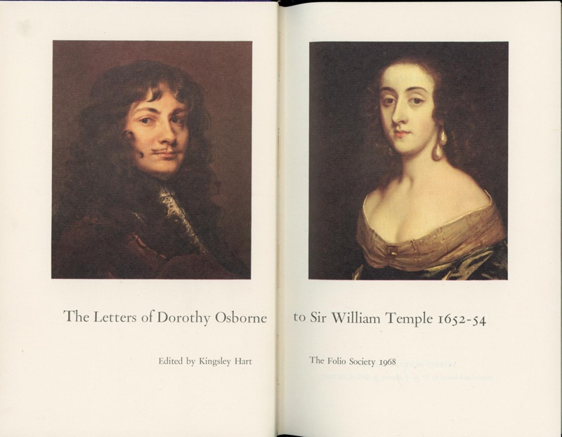 Title page: The Letters of Dorothy Osborne to Sir William Temple; Osborne, Dorothy; 1968; GWL-2025-112-4