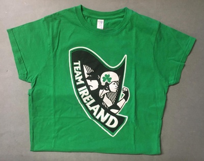 T-shirt: Team Ireland; Team Ireland Roller Derby; 2014; GWL-2019-95-10