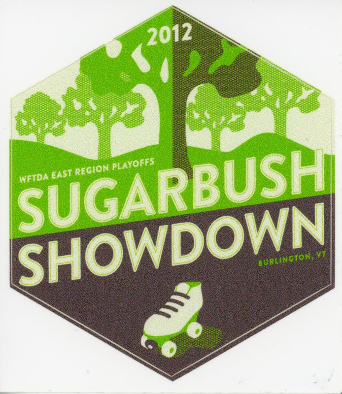 Roller Derby sticker: Sugarbush Showdown; 2012; GWL-2019-59-29