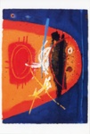 Postcard: Barcelona, Celebration of Fire no. 3, 1992; Barns-Graham, Wilhelmina; GWL-2022-30-72