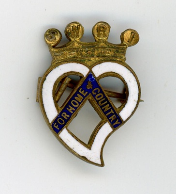 Badge obverse: For Home & Country; Fattorini & Sons; c.1919-28; GWL-2023-45-1