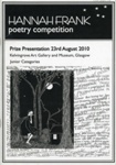 Booklet cover: Hannah Frank Poetry Competition; 2010; GWL-2024-27