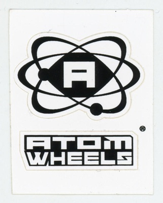 Stickers: Atom Wheels; Atom Skates; c.2010s; GWL-2025-118-60