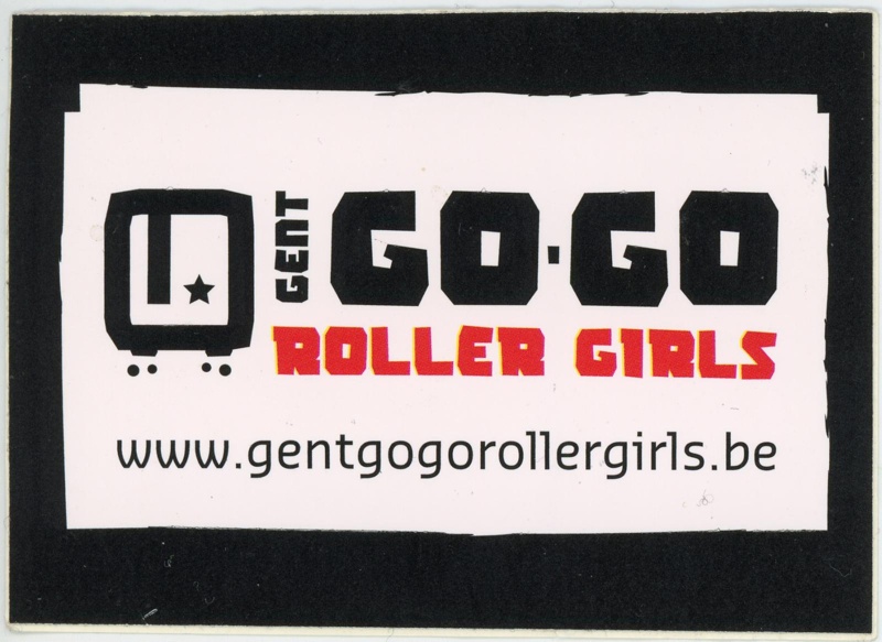 Sticker: Gent Go-Go Roller Girls; GO-GO Gent Roller Derby; GWL-2019-59-16