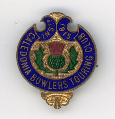 GWL-2015-119-1: Badge: Caledonia Bowlers Touring Club