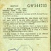 Back cover of National Registration ID card belonging to Agnes Conway, Glasgow