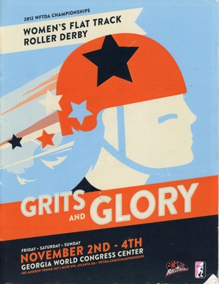 Programme cover: Grits and Glory; WFTDA; 2012; GWL-2019-59-51