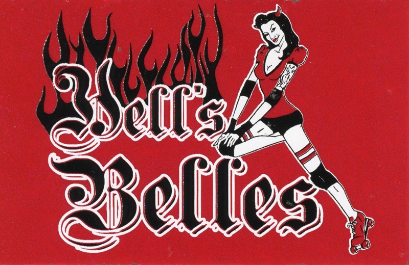 Roller Derby sticker: Hell's Belles; GWL-2019-59-3