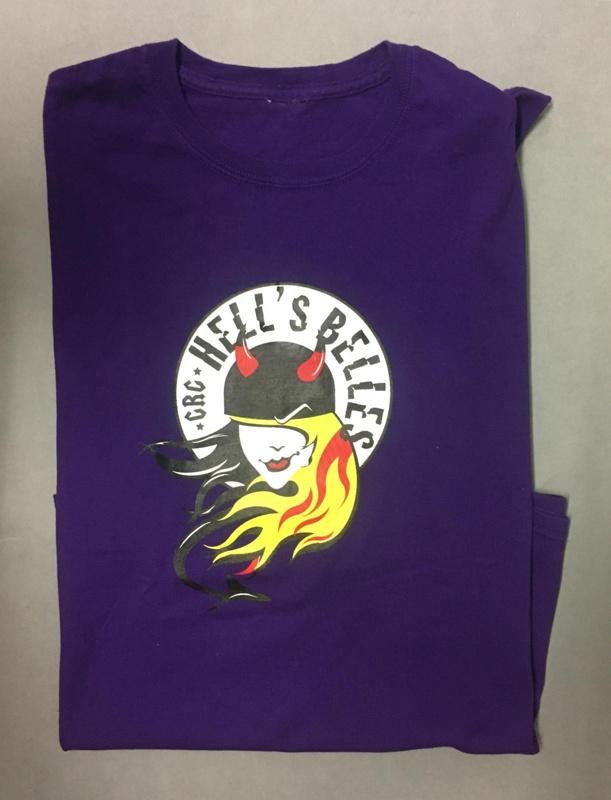 T-shirt: GRG Hell's Belles; Glasgow Roller Derby; 2010-14; GWL-2019-59-63
