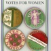 Badges: Votes for Women; Museum of London; c.2018; GWL-2023-1-1