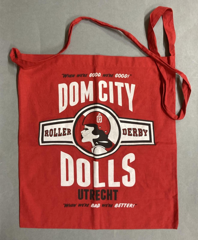 Tote bag: Dom City Dolls; Dom City Roller Derby; c.2014-15; GWL-2015-131-49