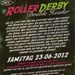 Flyer (back): Roller Derby Double Header; Stuttgart Valley Roller Derby; June 2012; GWL-2020-35-22