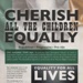 Flyer front: Don't Repeal the Right To Life; Cherish all the Children Equally; 2018; GWL-2022-152-10