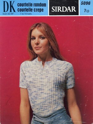 Knitting pattern: Rib Sweater; Sirdar Design No. 5096; c.1970s; GWL-2017-11-42