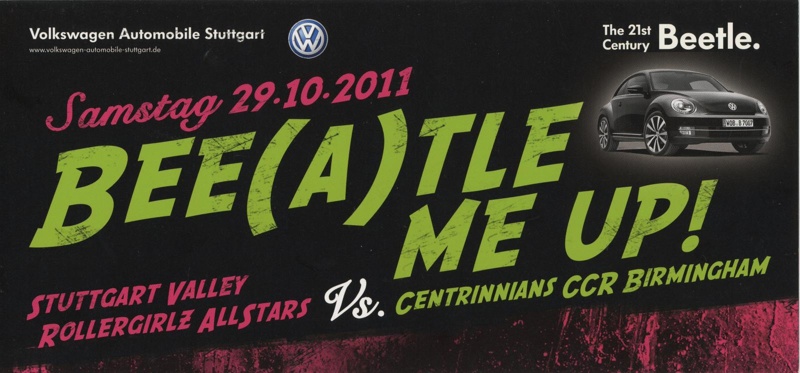 Programme: Bee(a)tle Me Up!; Stuttgart Valley Roller Derby; October 2011; GWL-2019-93-3