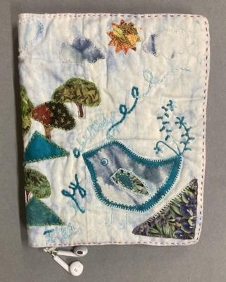 Fabric cover: Ecofeminist Scrapbook; Kelly, Doreen; 2019; GWL-2019-43